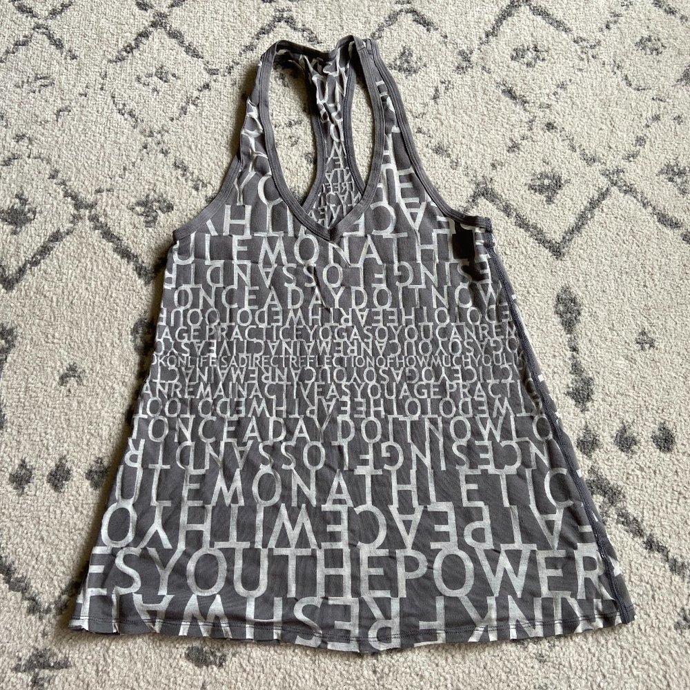 Lululemon Women's tank inspirational words